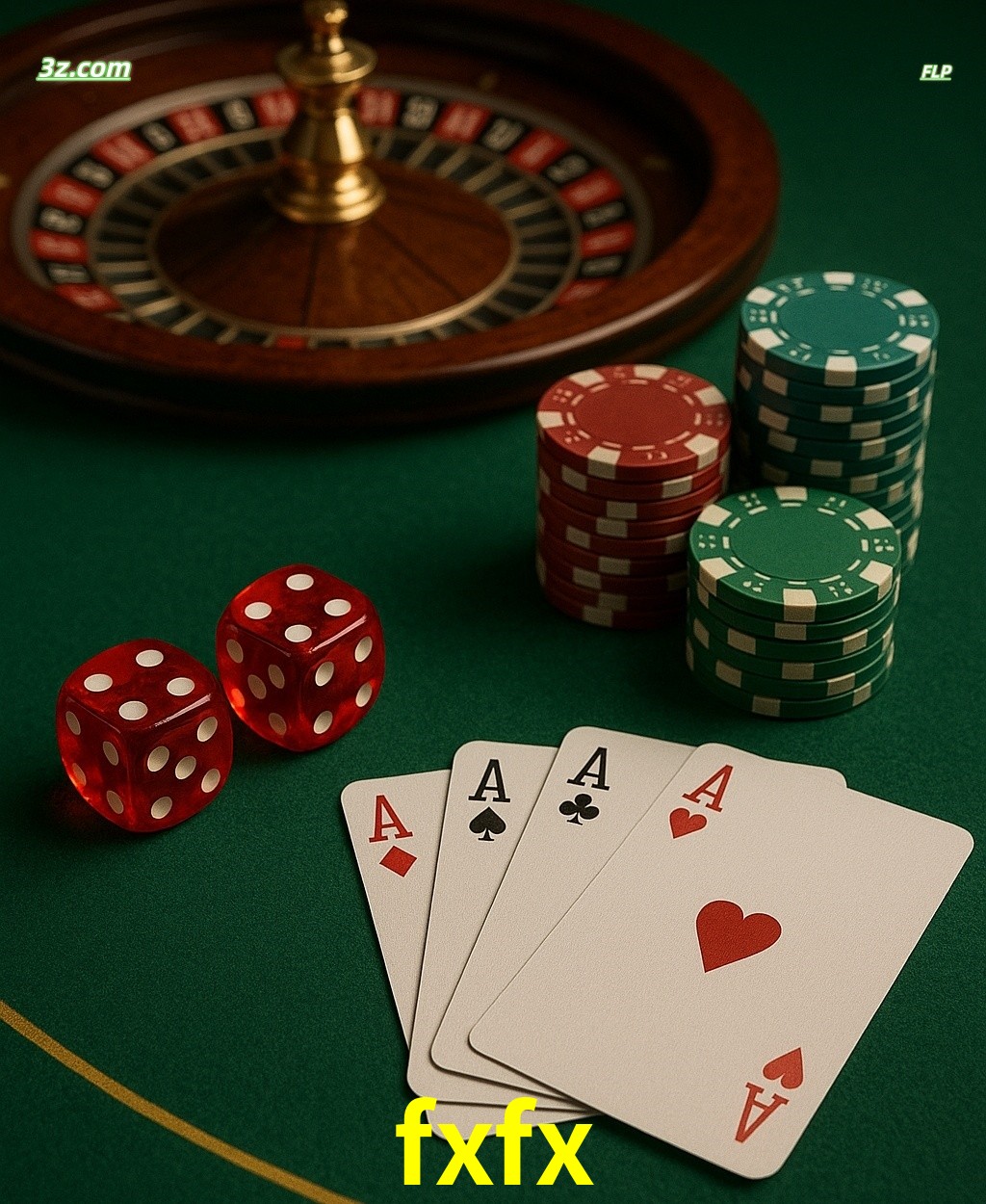 Cassino online fxfx com jogos de mesa: roleta, dados, pôquer e fichas